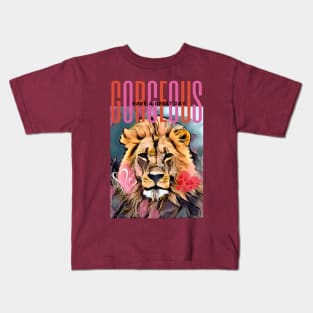 GORGEOUS, Have a Great Day (Lion valentine) Kids T-Shirt